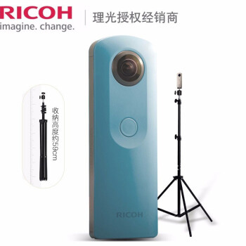 リコー（Ricoh）THETA SC 360°VRパノラマデジタルカメラ/720度パノラマビデオブルー【写真価格ブランド見積】-京東