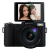 フルージーン24デジタルメーラ2400万画质の美颜マイクロリを逆転させて自撮り画面を回転させます。旅行カメラ黒のセト二